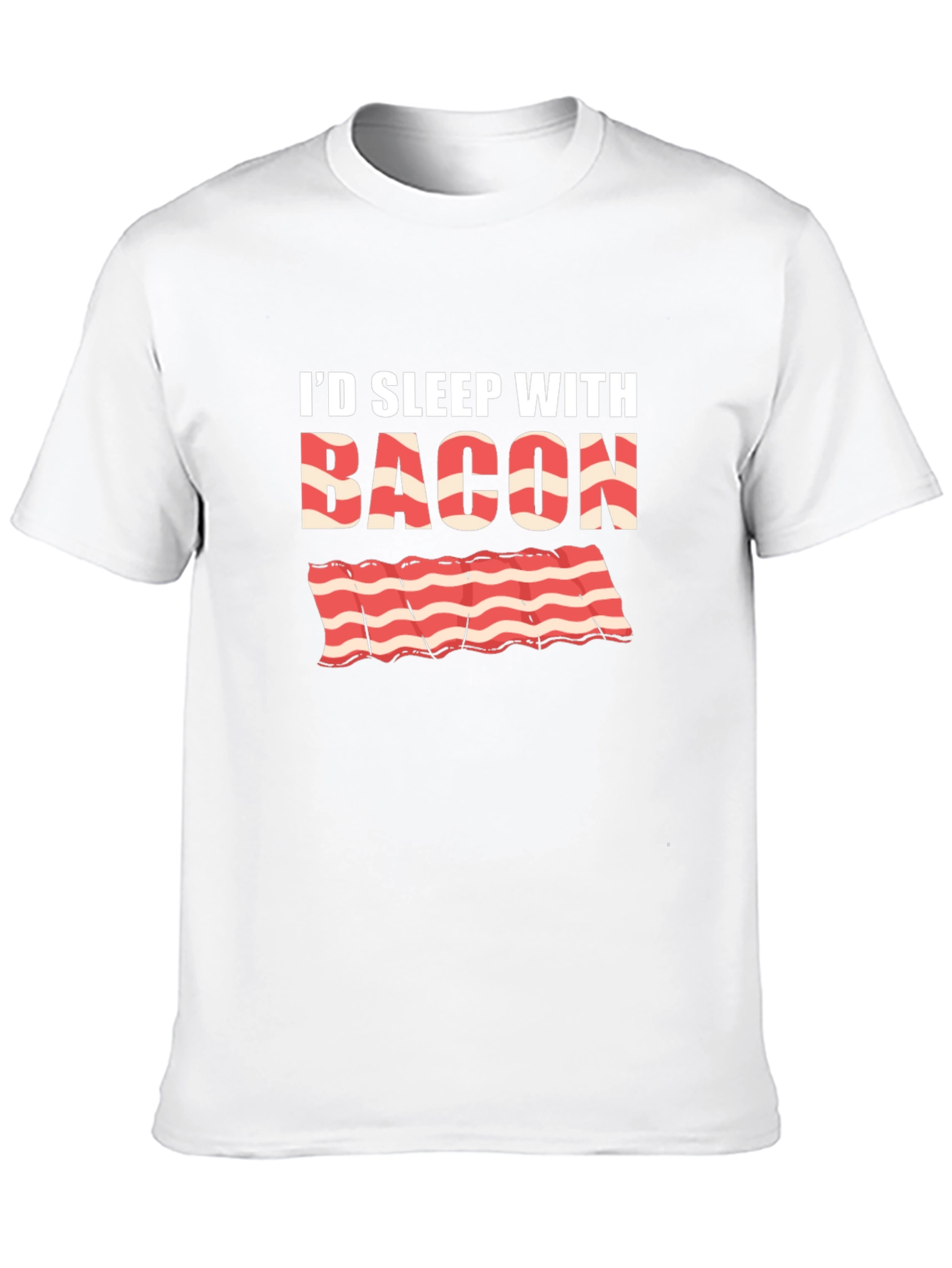 Id Sleep with Bacon Black T-Shirt