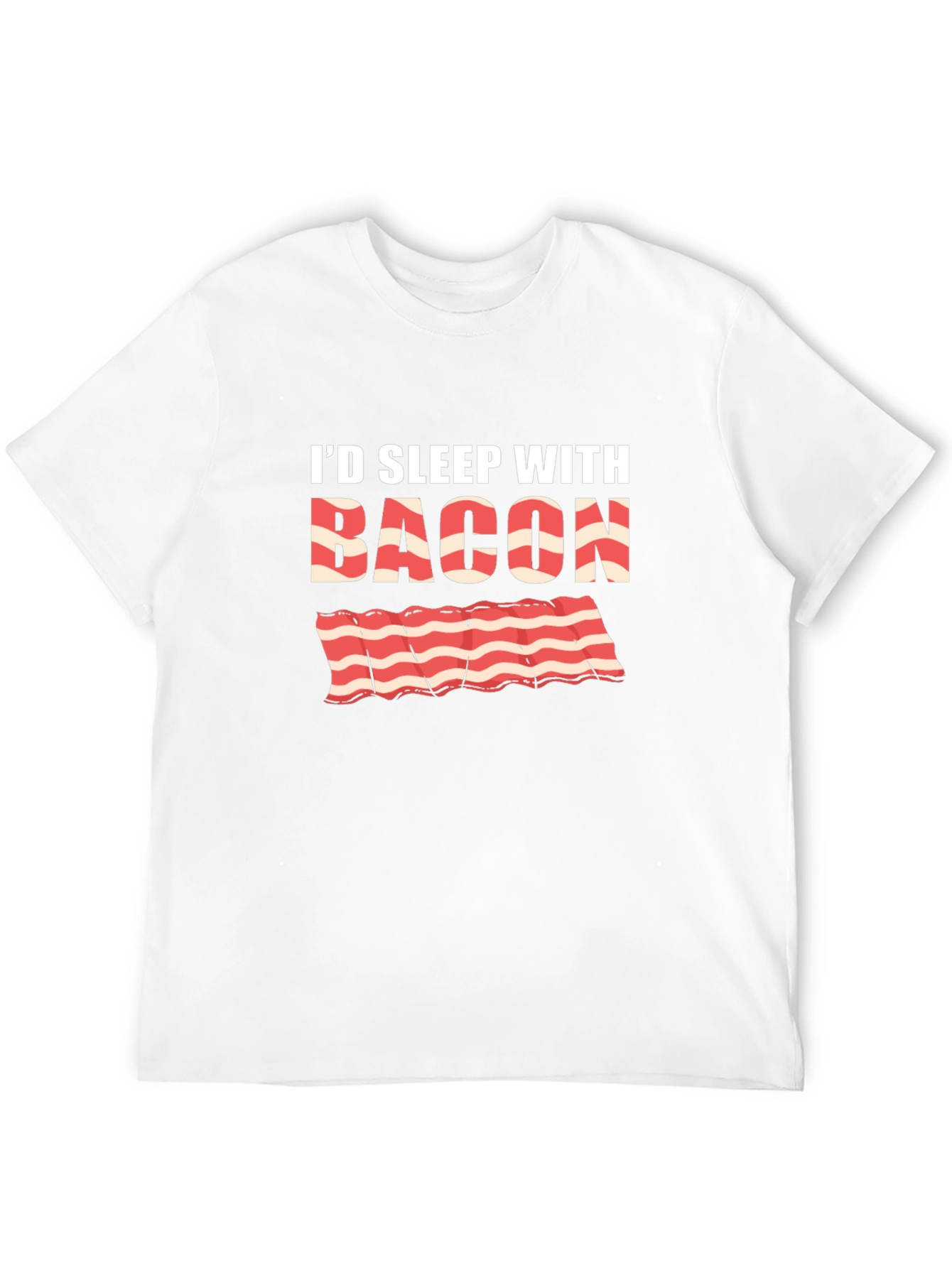 Id Sleep with Bacon Black T-Shirt