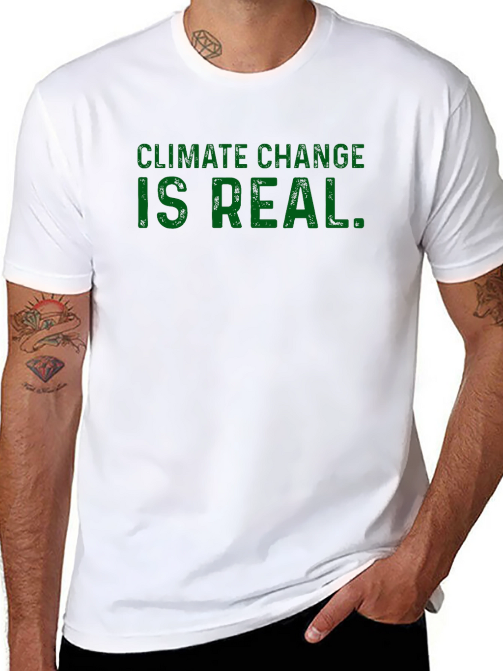 Climate Change is Real T-Shirt - Black