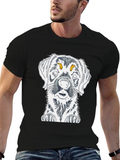 Dog Sketch Graphic Tee - Unisex Cotton T-Shirt