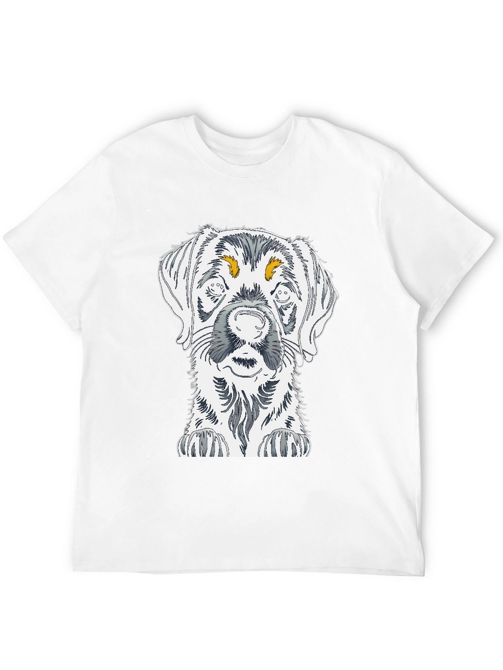 Dog Sketch Graphic Tee - Unisex Cotton T-Shirt
