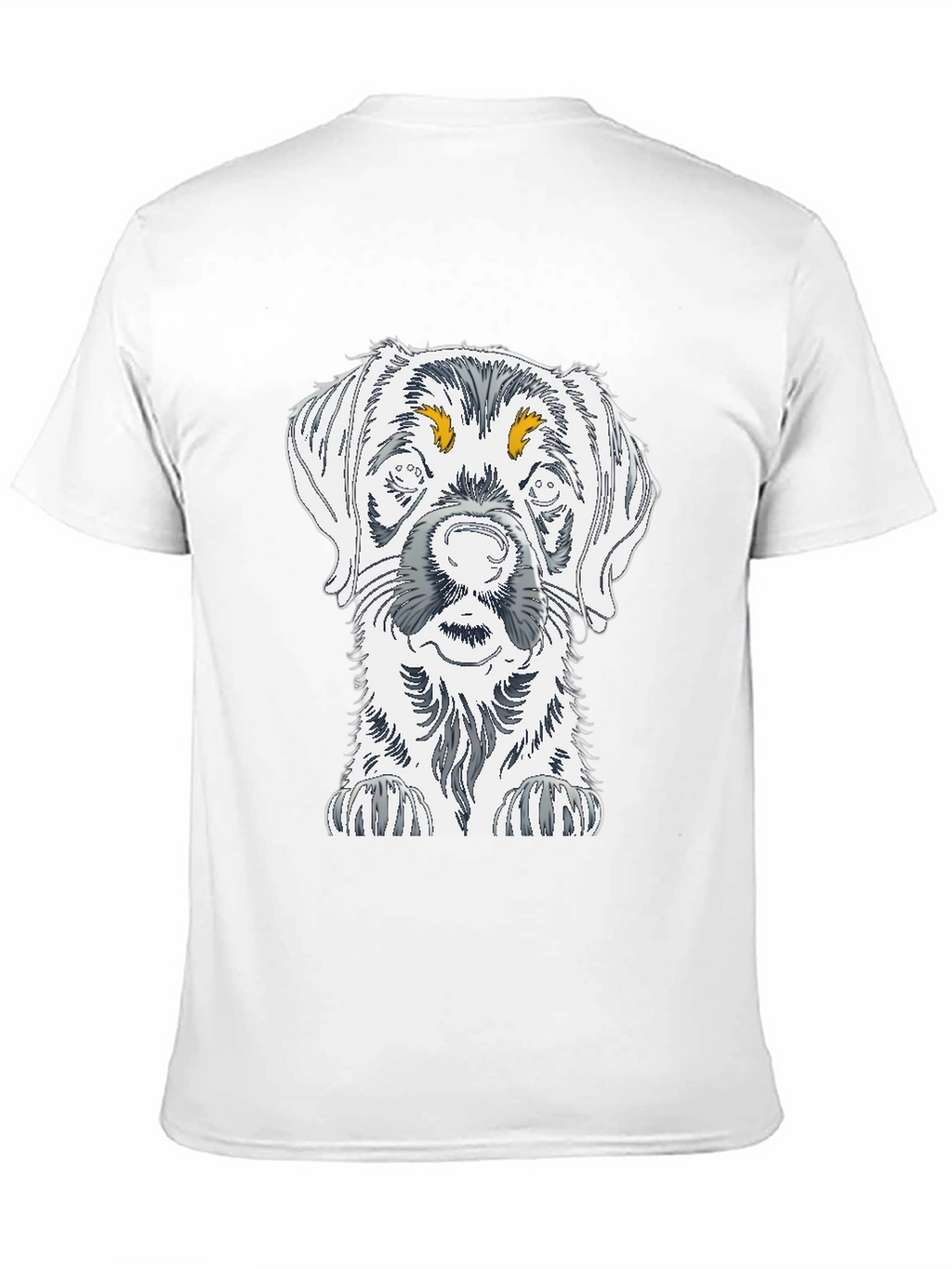 Dog Sketch Graphic Tee - Unisex Cotton T-Shirt