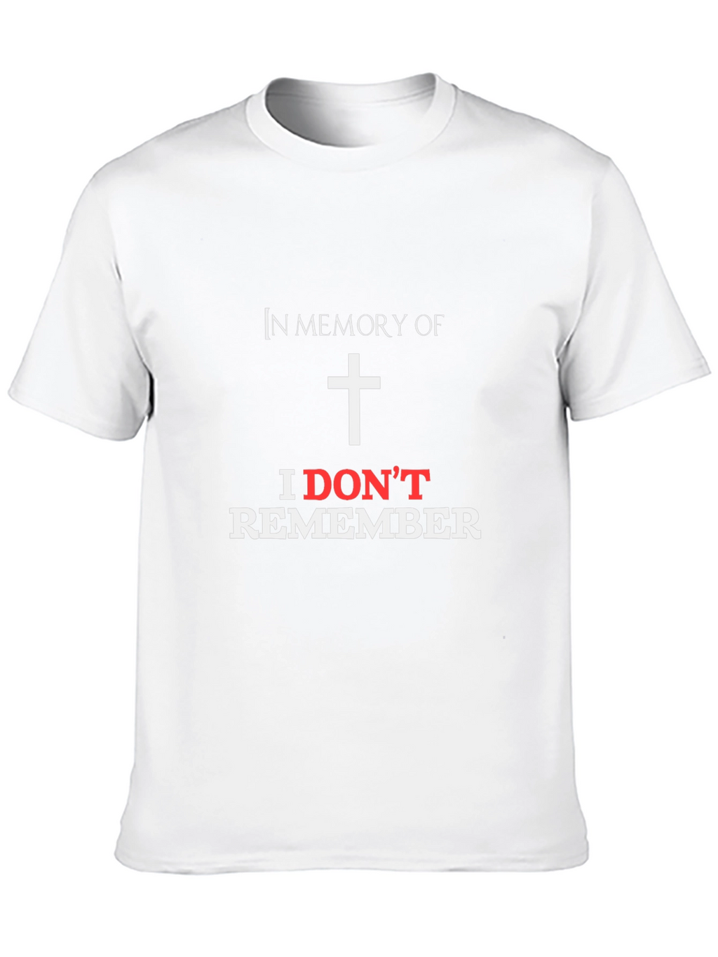 I Dont Remember Mens Black Graphic T-Shirt