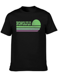 Honolulu Retro Sunset Graphic T-Shirt