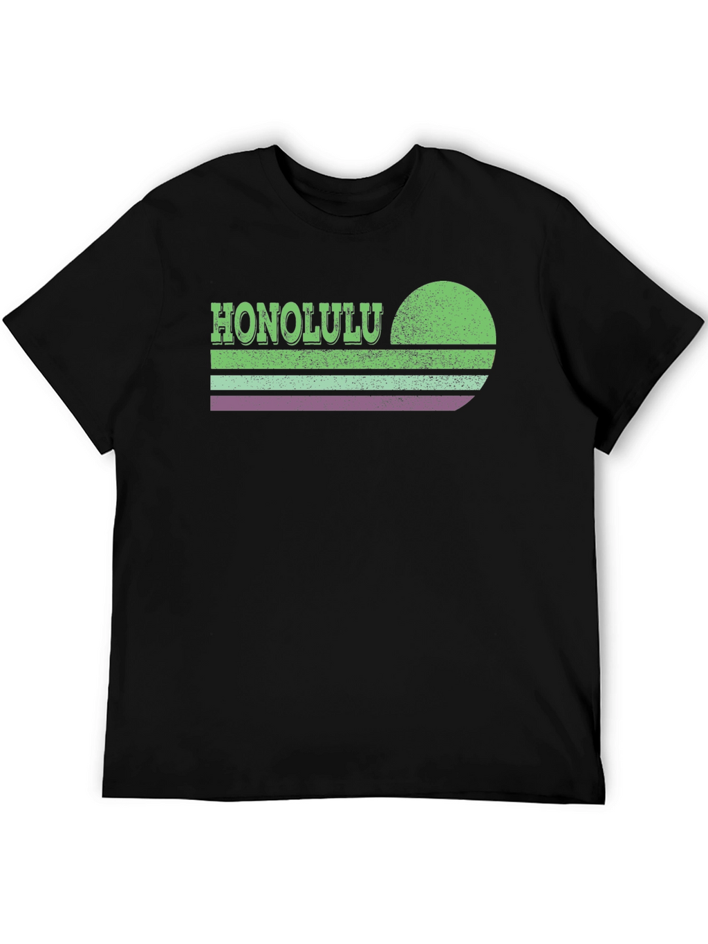 Honolulu Retro Sunset Graphic T-Shirt