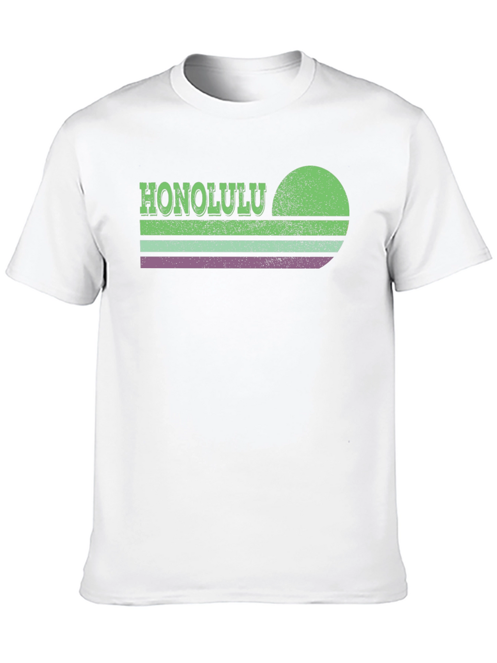 Honolulu Retro Sunset Graphic T-Shirt