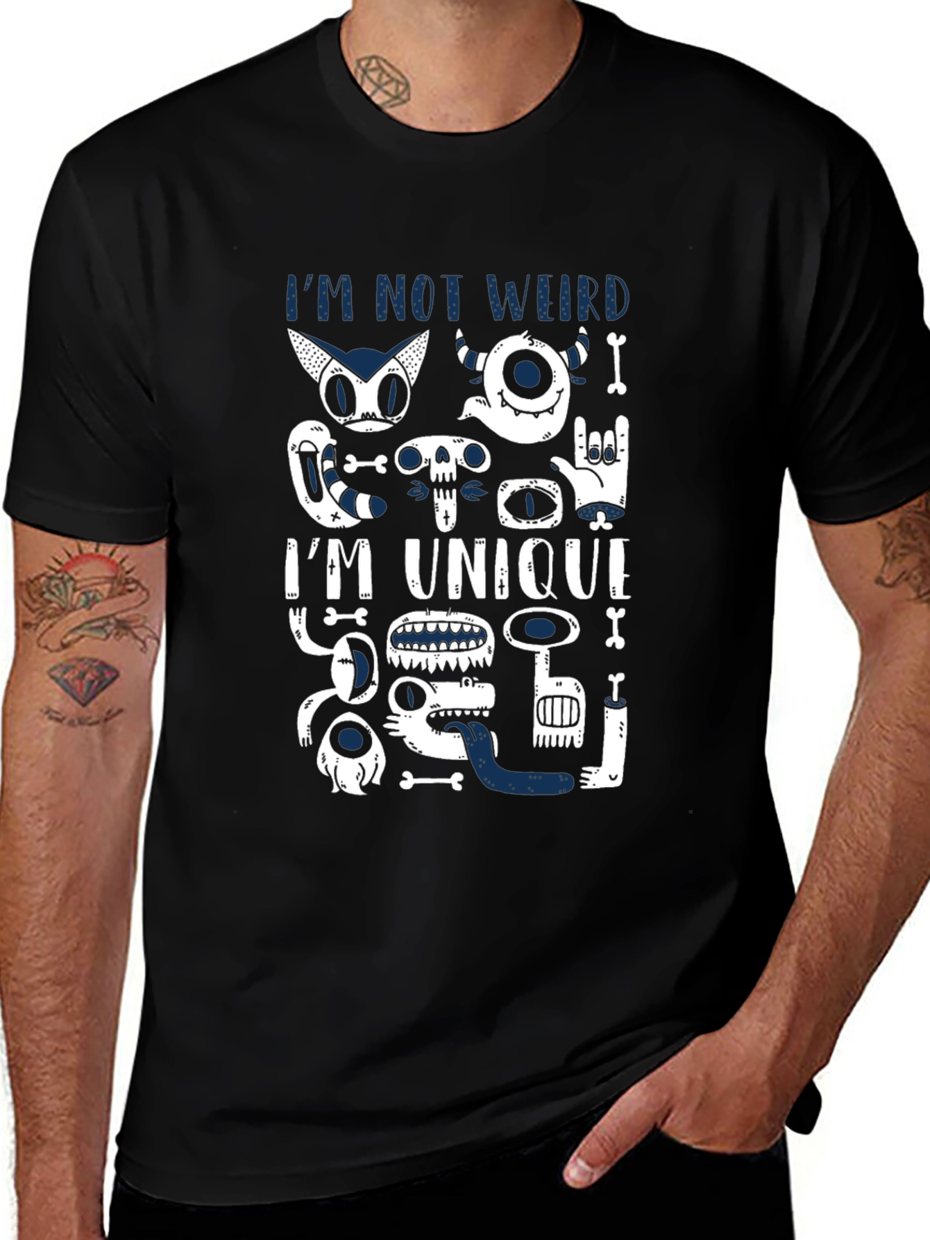 Im Not Weird Im Unique Graphic Tee