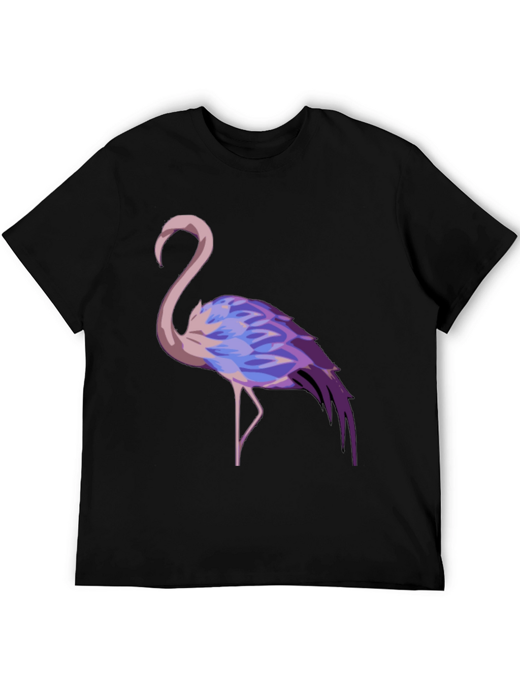 Flamingo Graphic Tee - Stylish Black T-Shirt