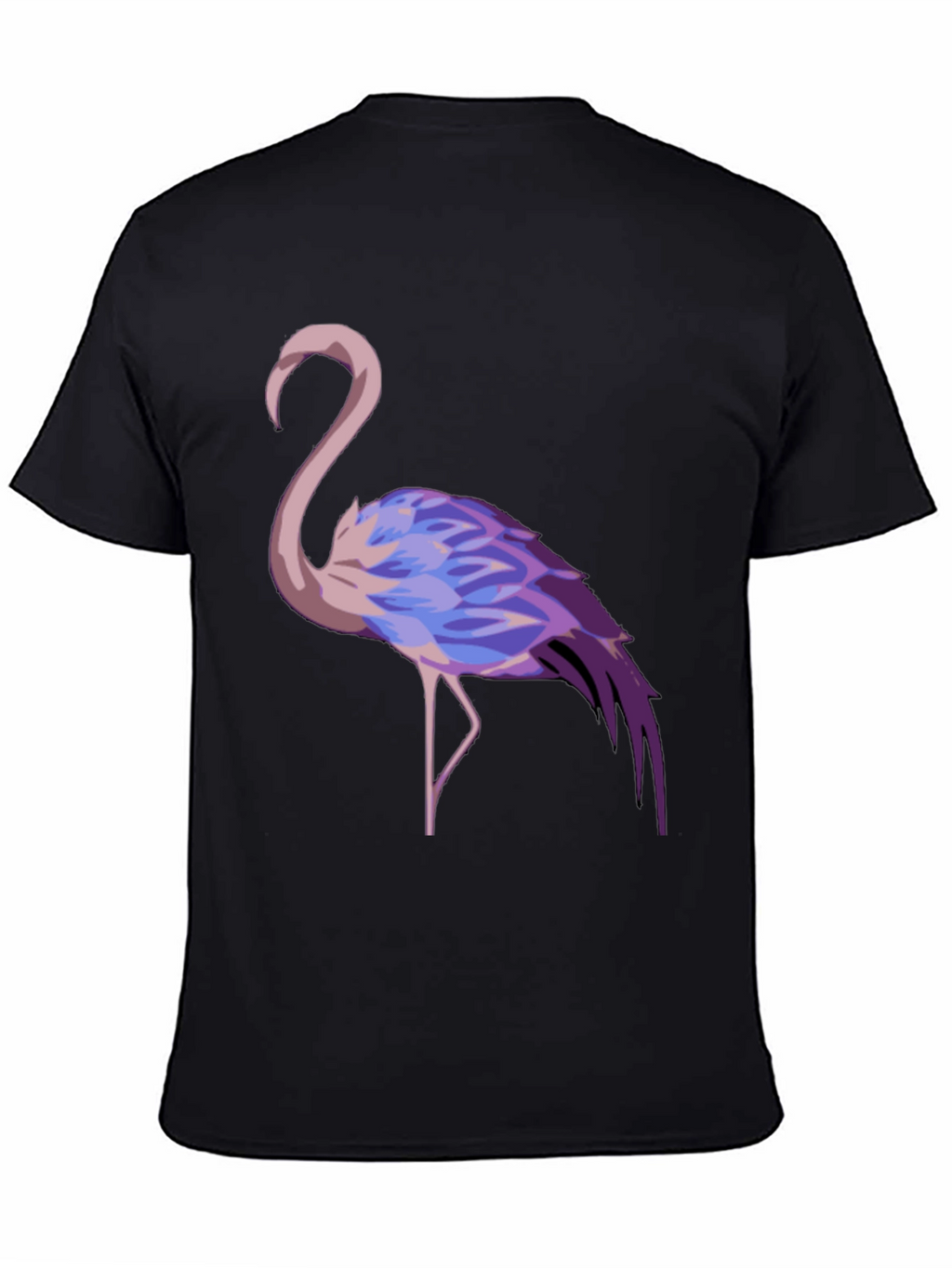 Flamingo Graphic Tee - Stylish Black T-Shirt