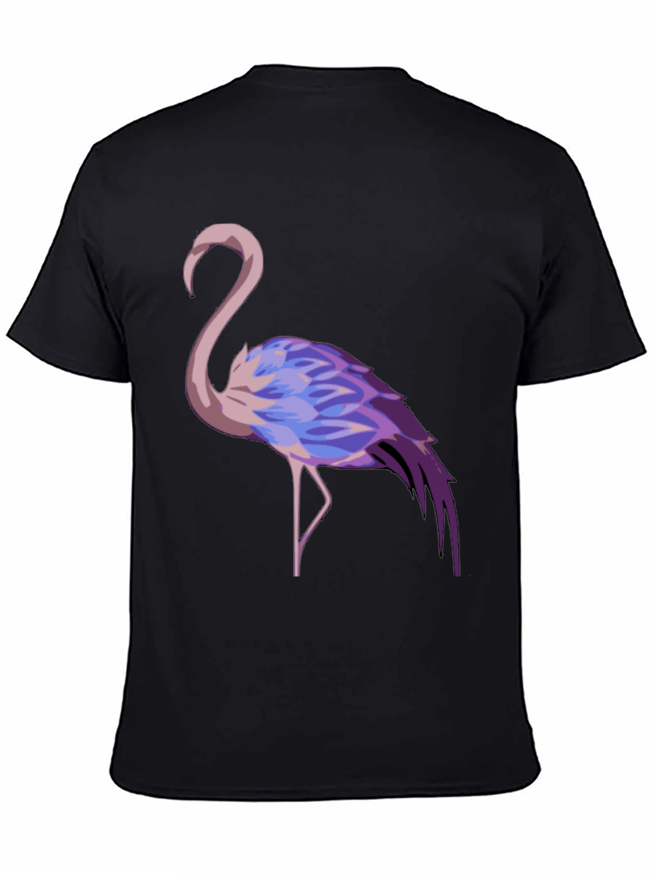 Flamingo Graphic Tee - Stylish Black T-Shirt