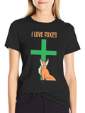 I Love Foxes Graphic Tee - Unisex