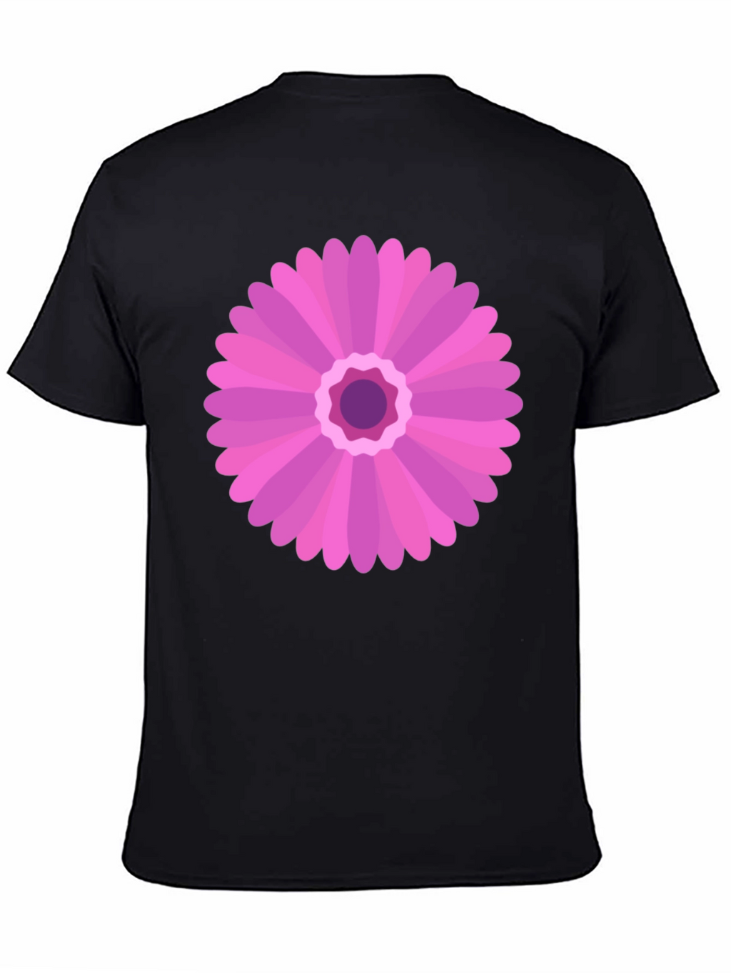 Pink Flower Graphic Tee - Casual Comfort
