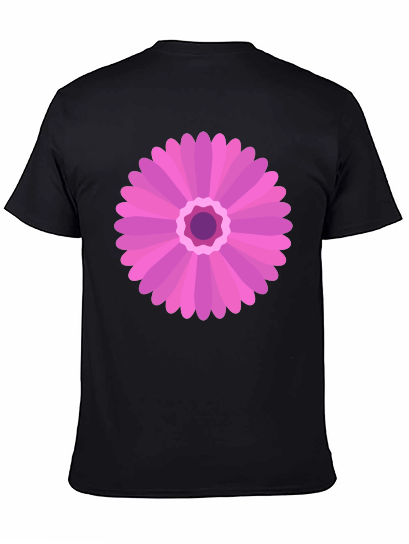 Pink Flower Graphic Tee - Casual Comfort