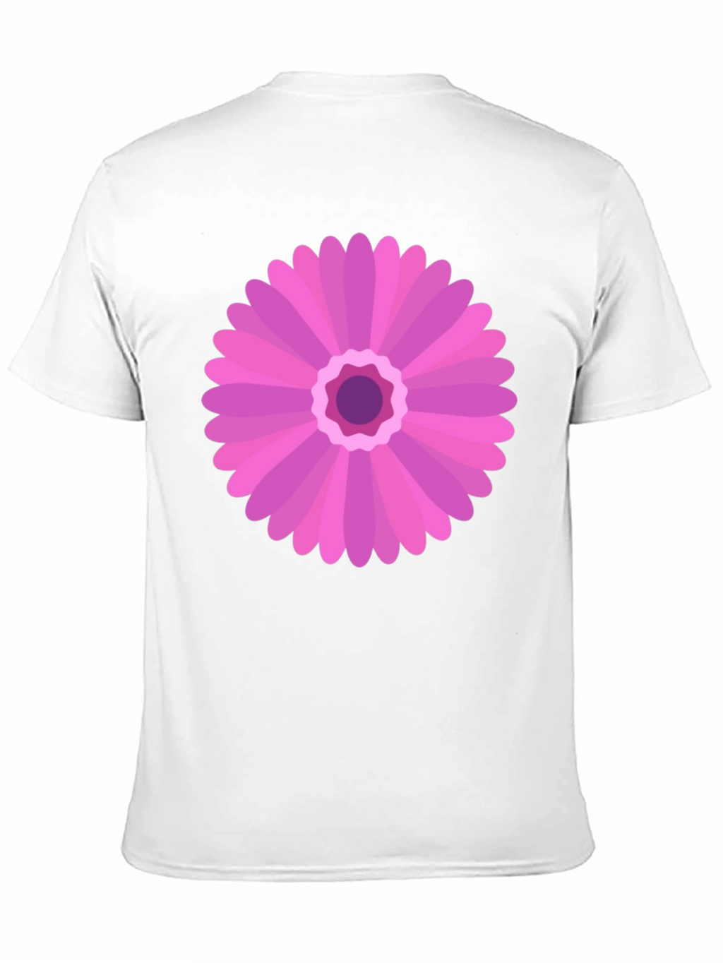Pink Flower Graphic Tee - Casual Comfort