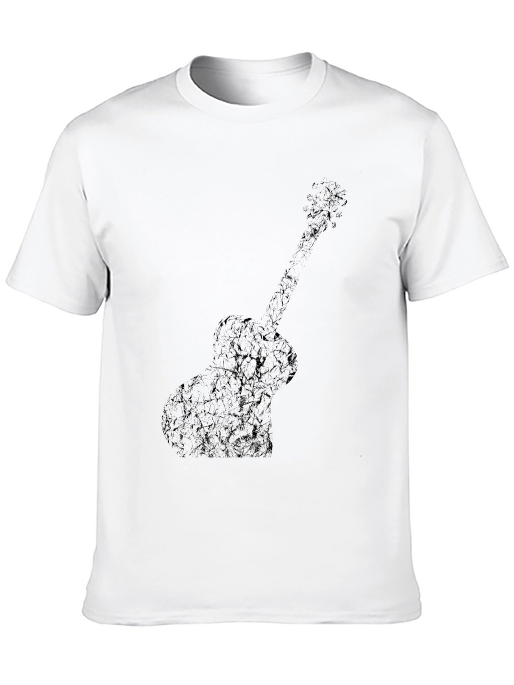 Guitar Silhouette Black T-Shirt