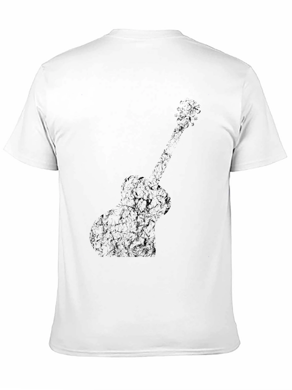 Guitar Silhouette Black T-Shirt