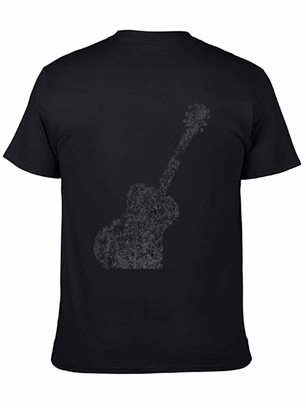 Guitar Silhouette Black T-Shirt