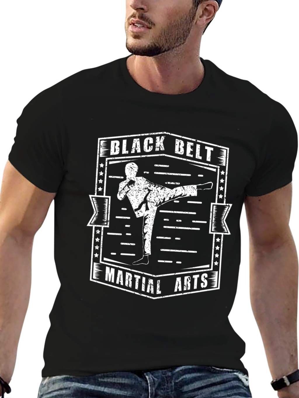 Black Belt Martial Arts T-Shirt - Karate Design