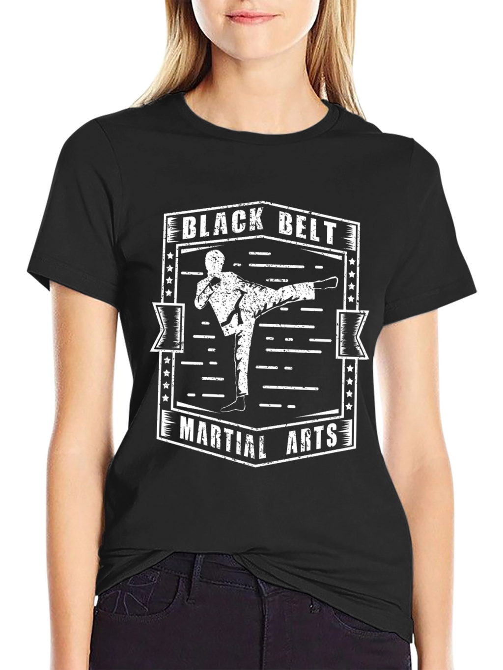 Black Belt Martial Arts T-Shirt - Karate Design