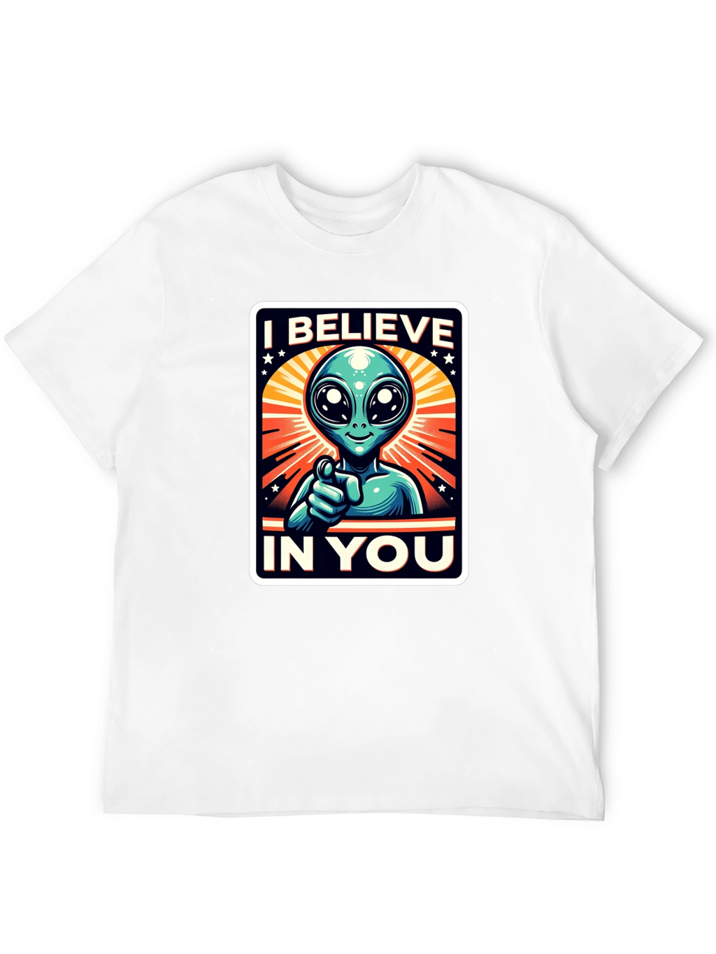 I Believe In You Alien Graphic Tee