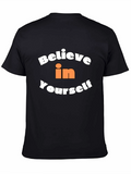 Believe in Yourself Graphic T-Shirt - Black