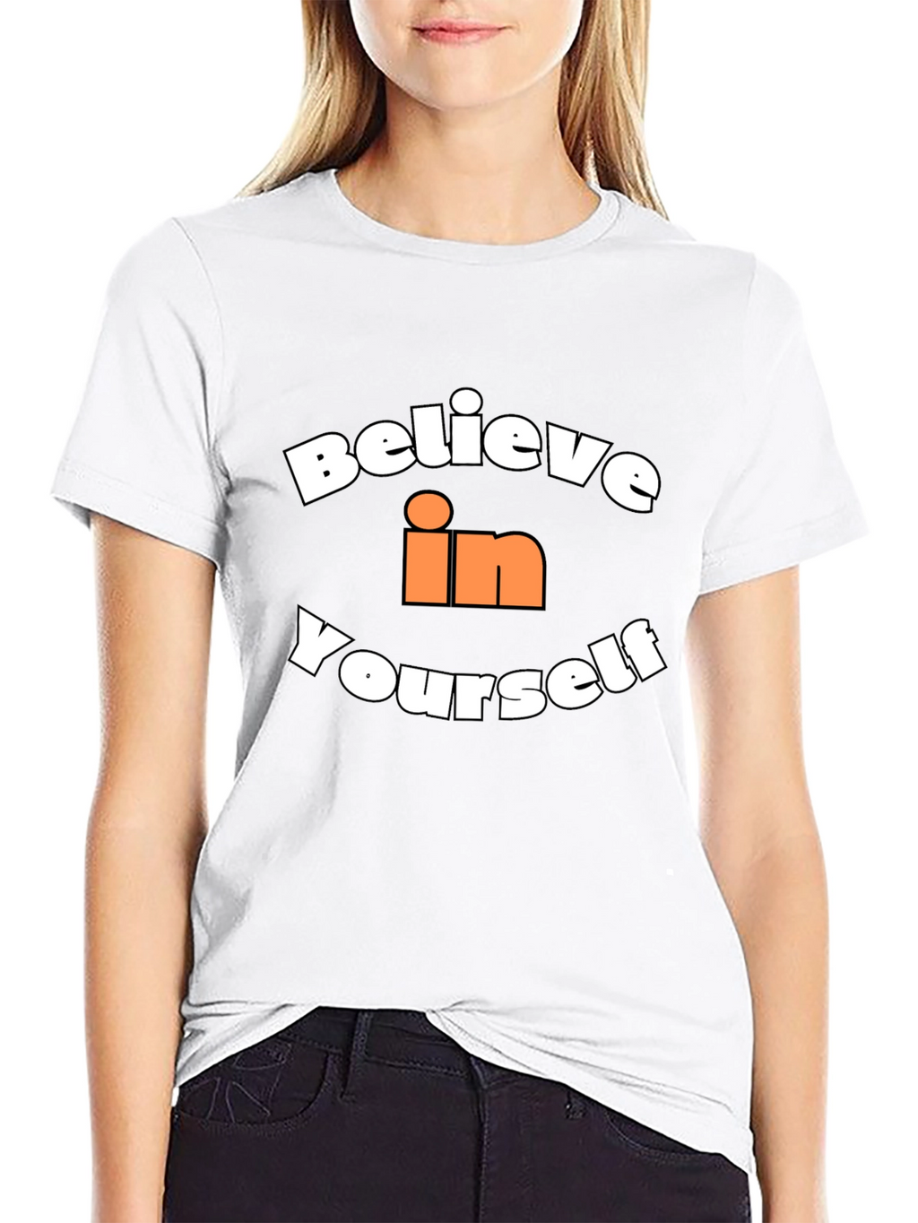 Believe in Yourself Graphic T-Shirt - Black