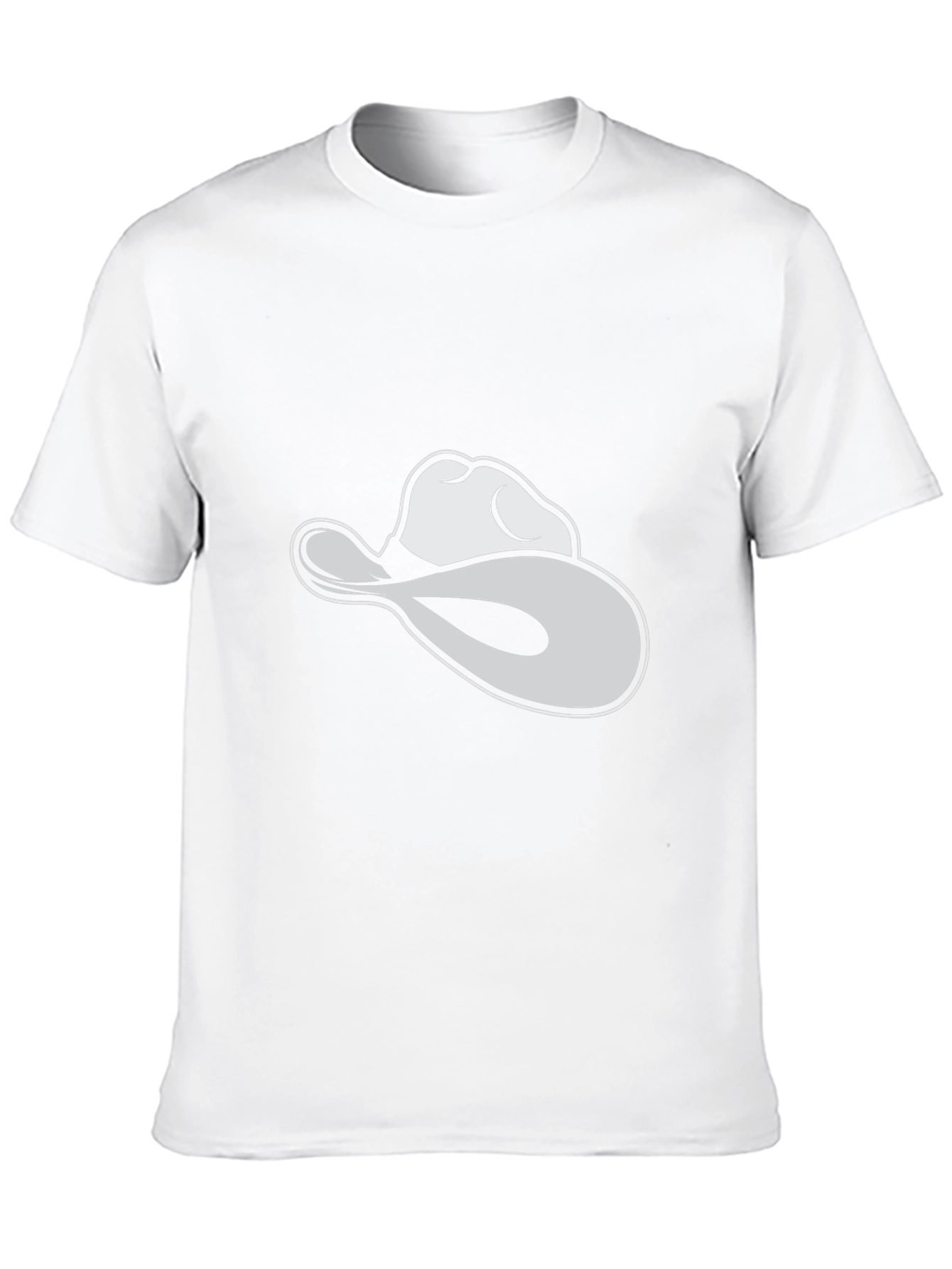 Black Cowboy Hat T-Shirt: Casual Graphic Tee