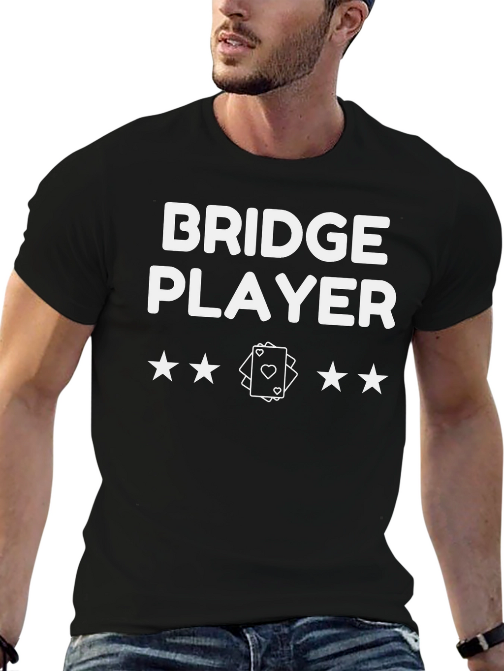 Bridge Player Graphic T-Shirt - Card Game Tee