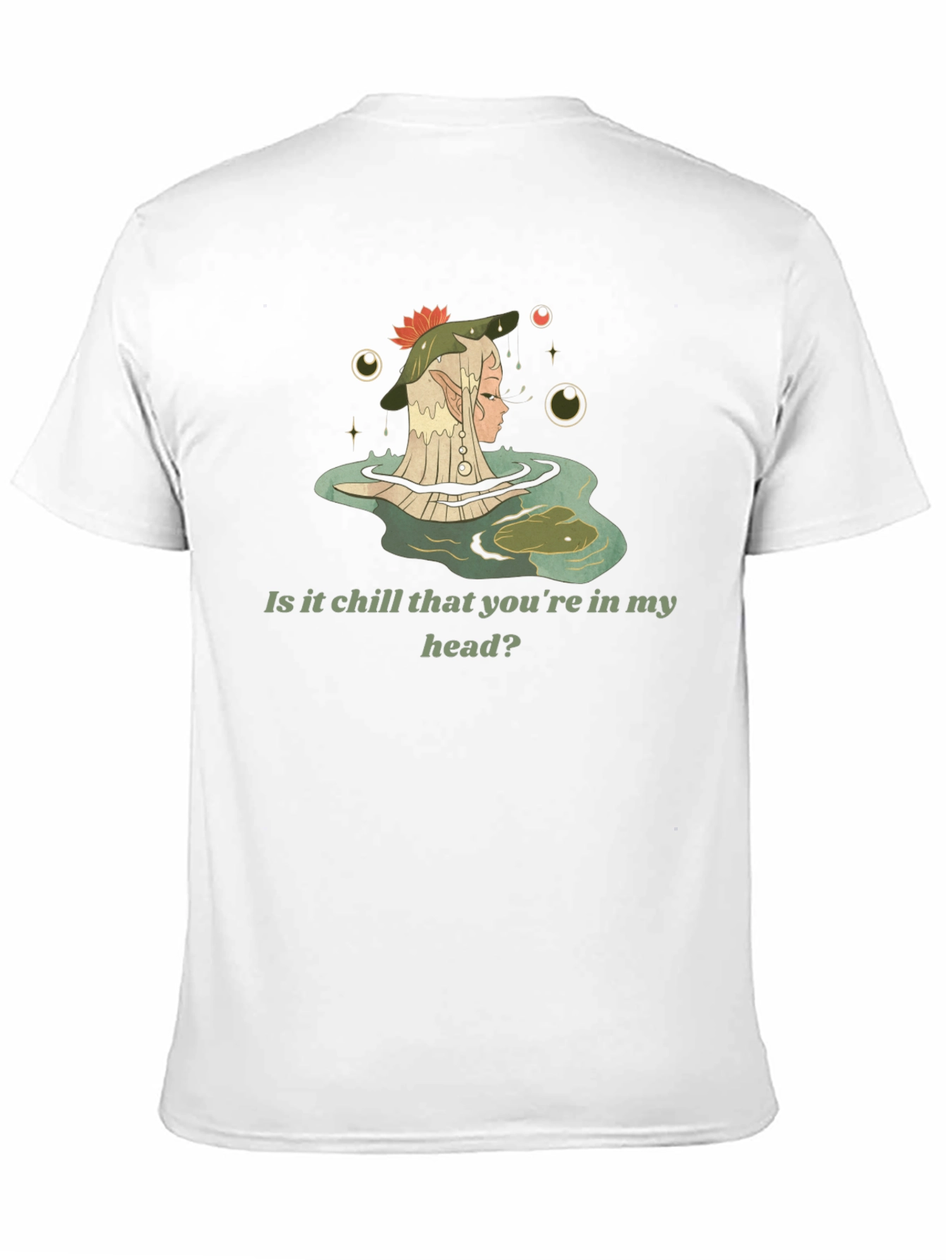 Chill Elf in Water Graphic Tee - Black