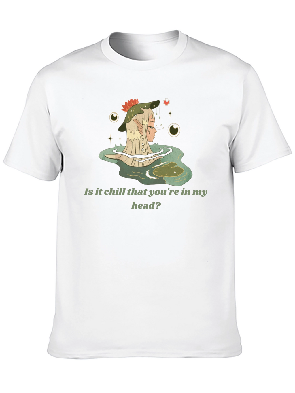 Chill Elf in Water Graphic Tee - Black