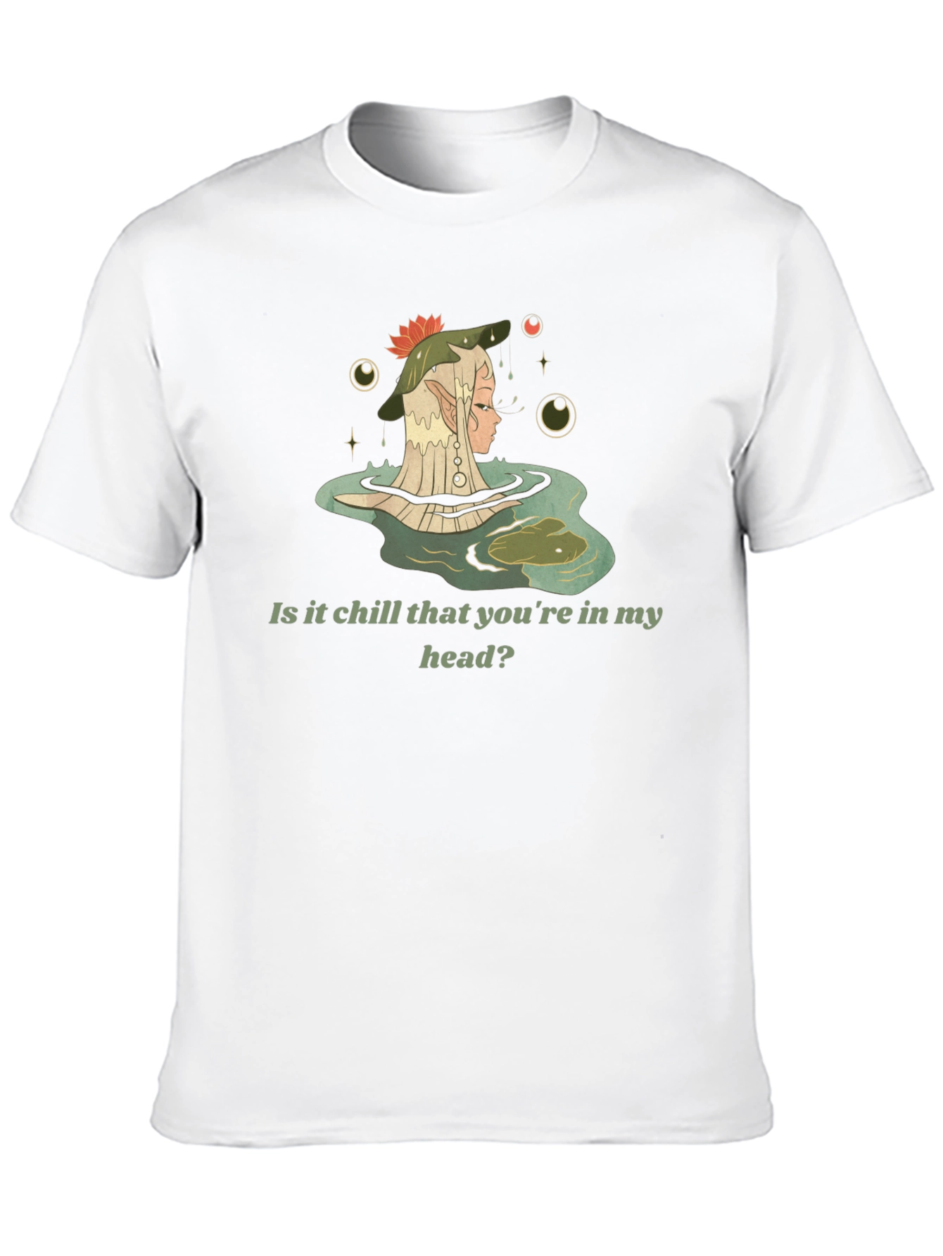 Chill Elf in Water Graphic Tee - Black