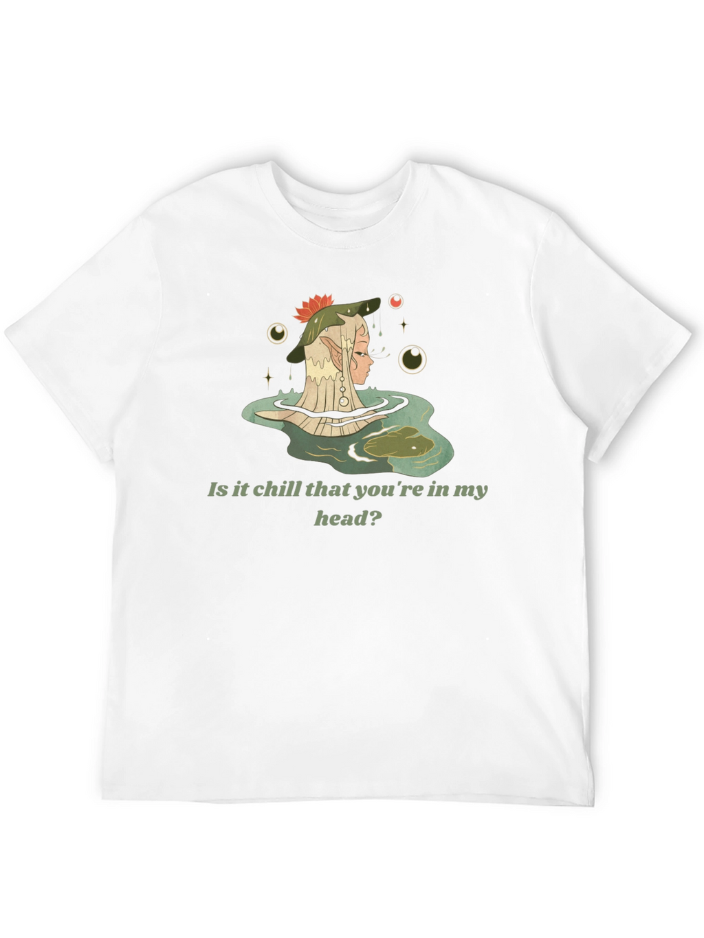 Chill Elf in Water Graphic Tee - Black