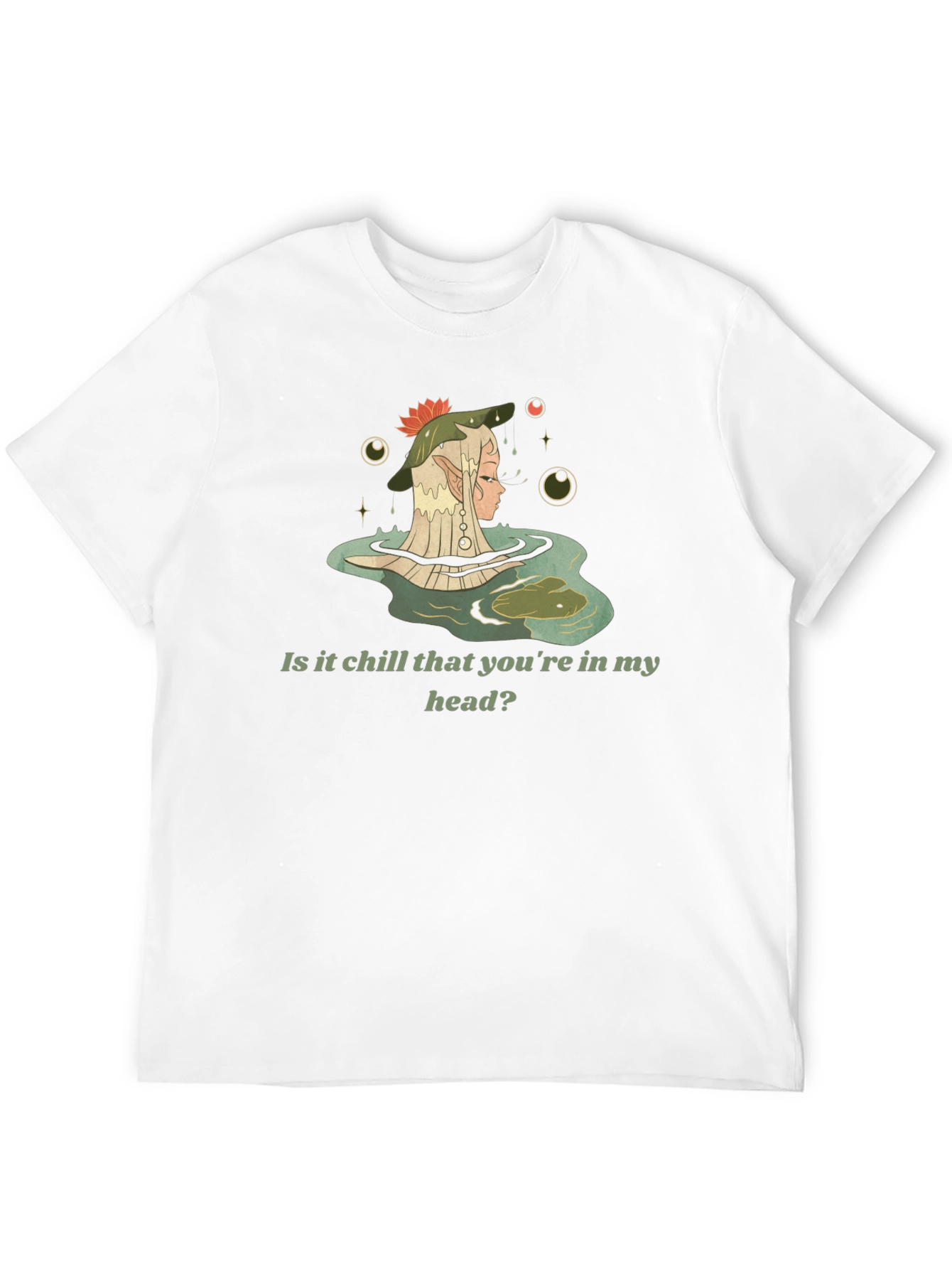Chill Elf in Water Graphic Tee - Black