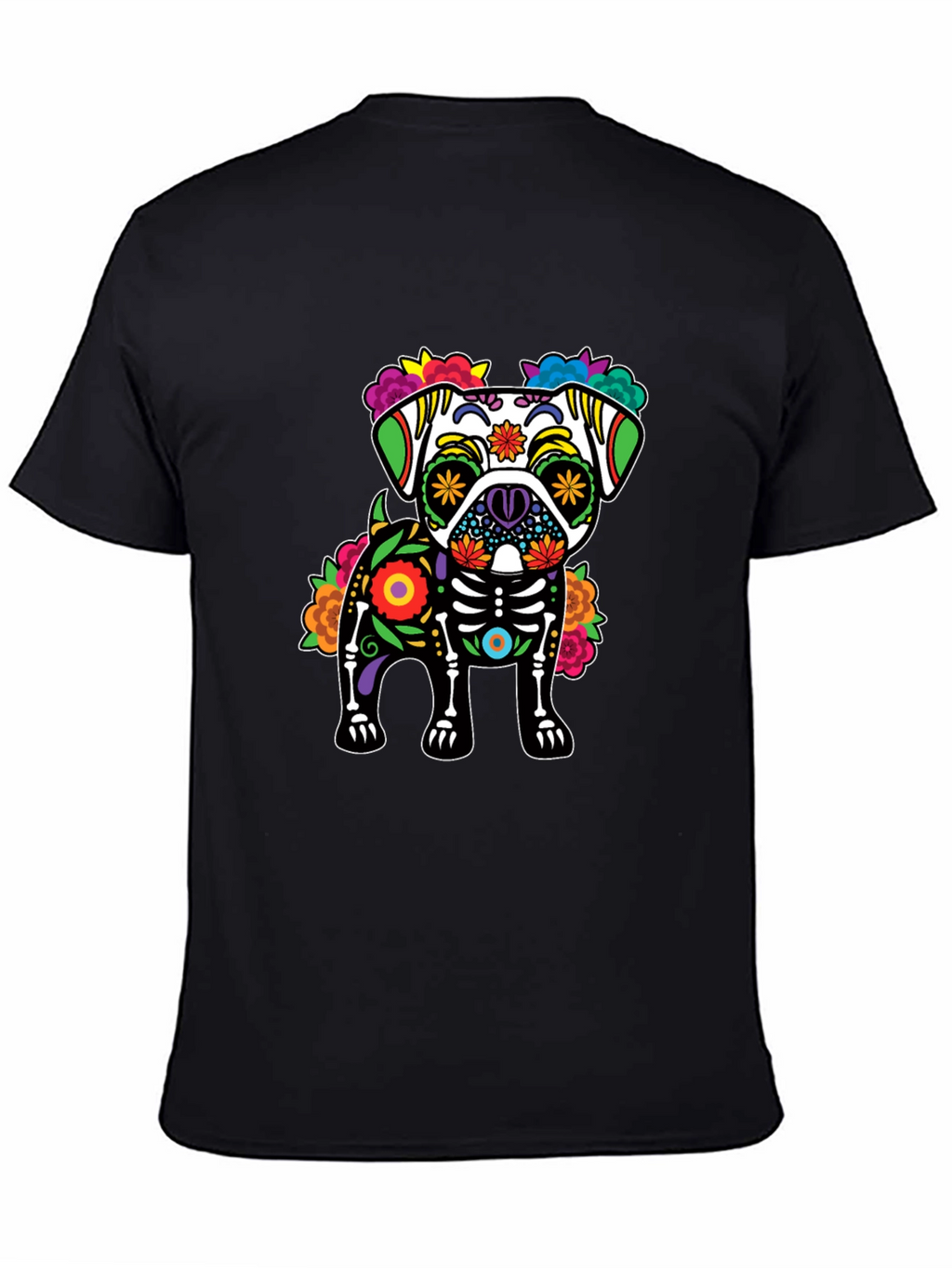 Day of the Dead Pug T-Shirt