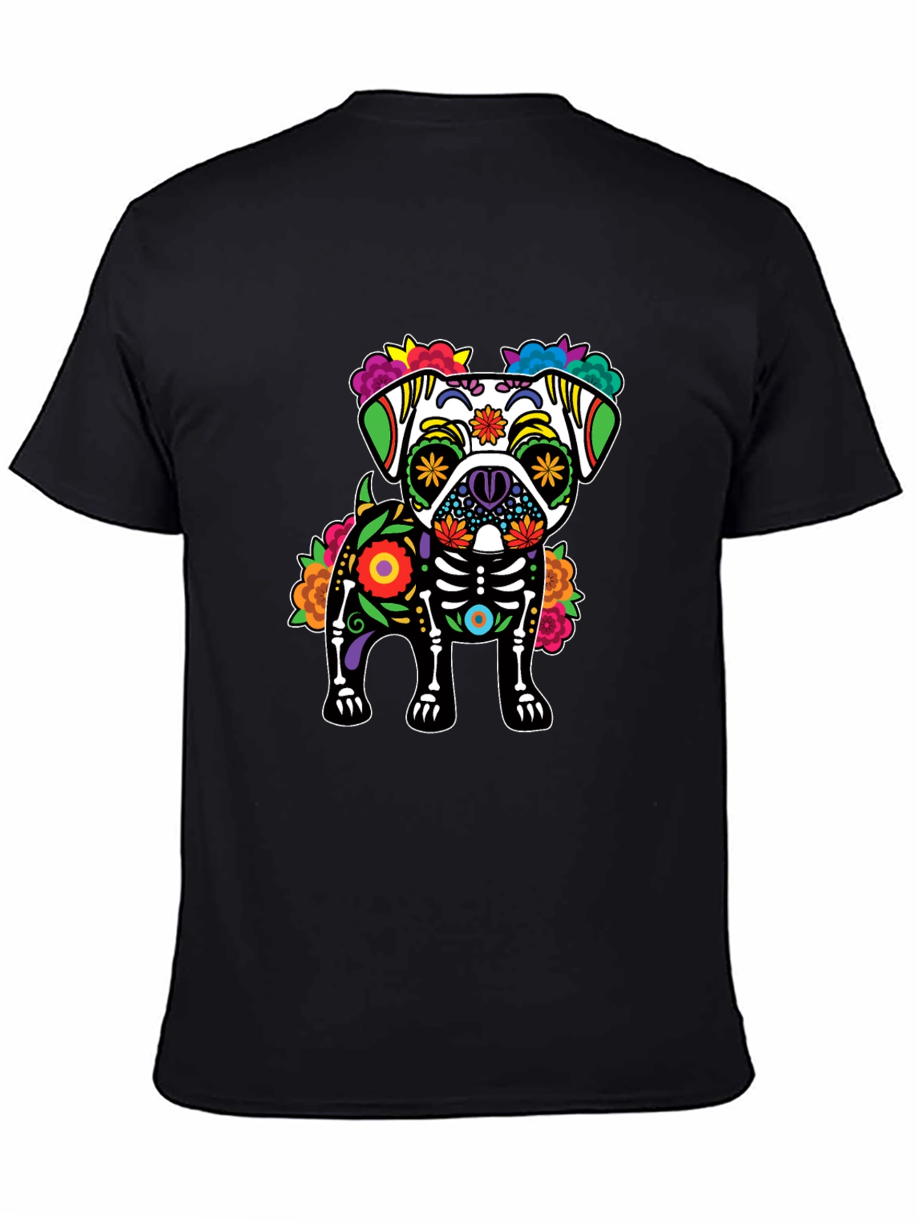 Day of the Dead Pug T-Shirt