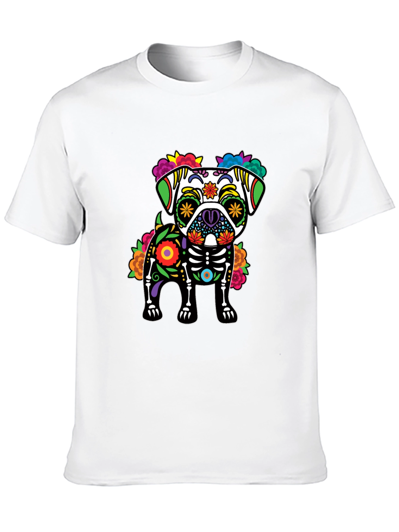 Day of the Dead Pug T-Shirt