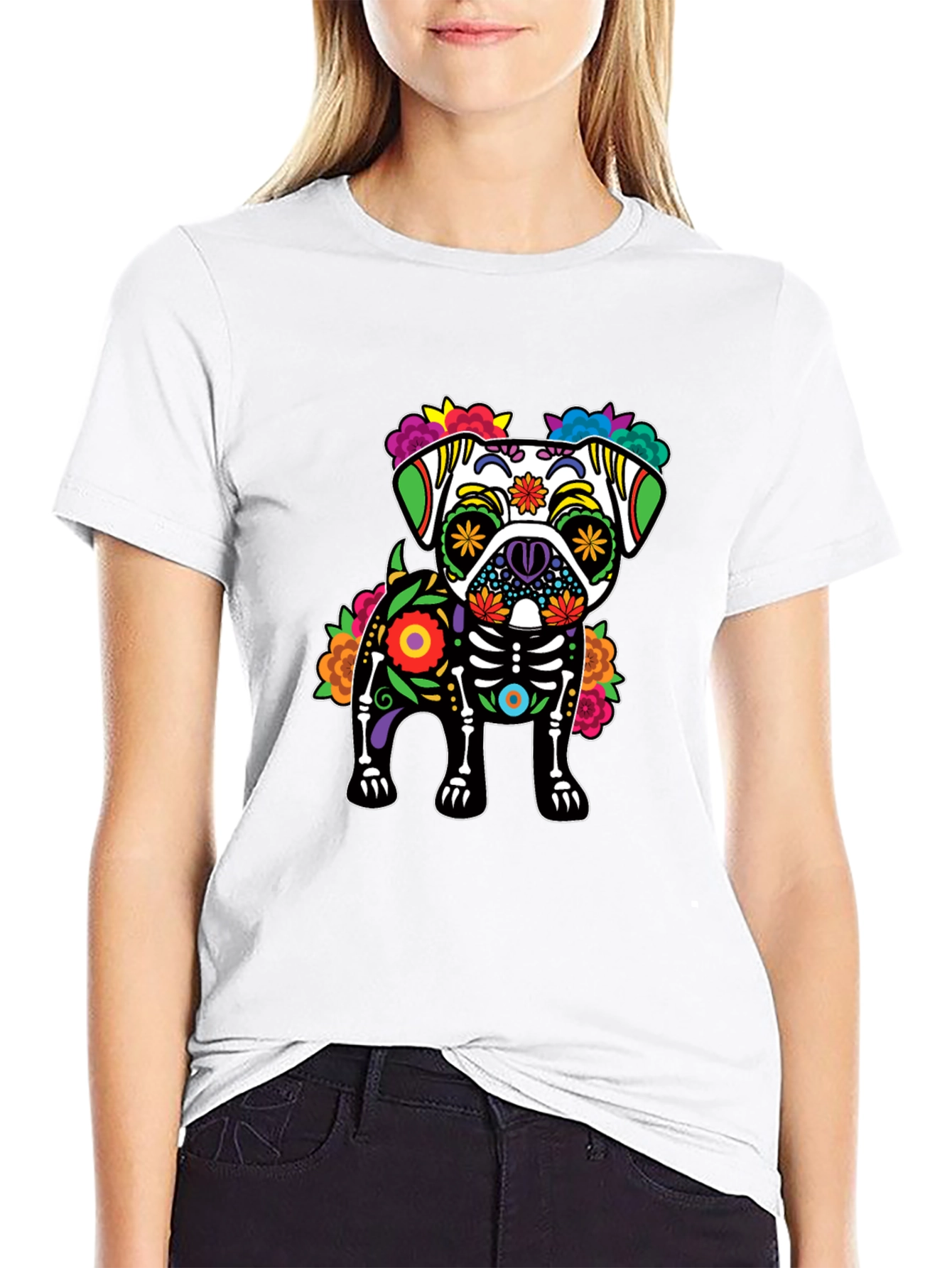 Day of the Dead Pug T-Shirt