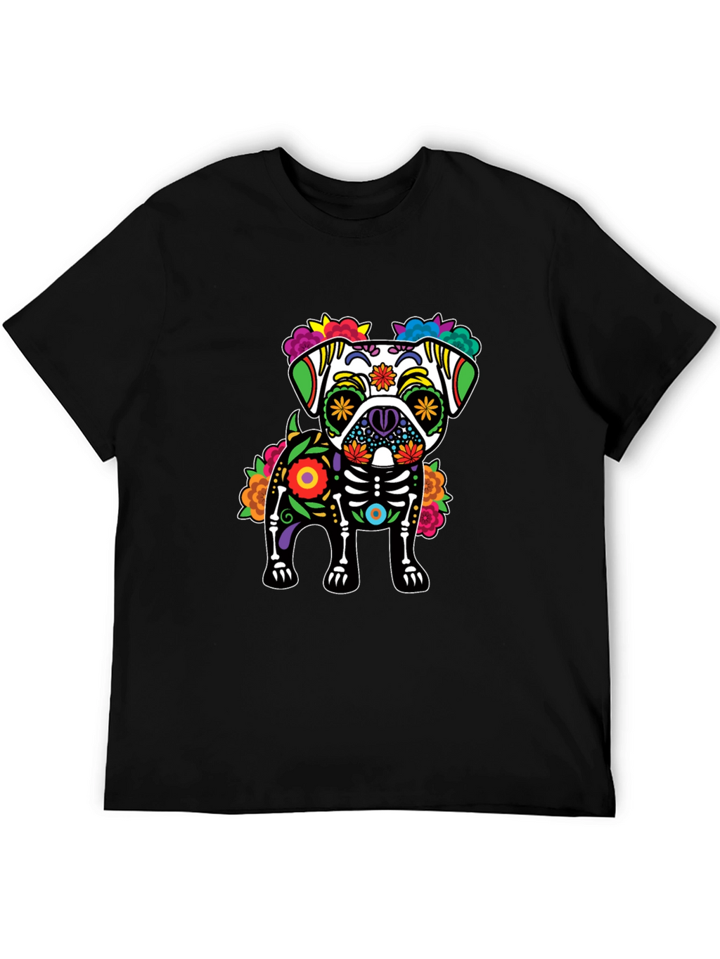 Day of the Dead Pug T-Shirt