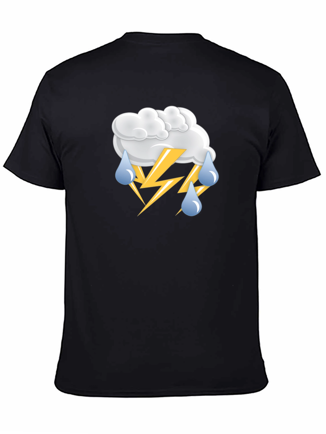 Stormy Weather T-Shirt - Black Cotton Tee