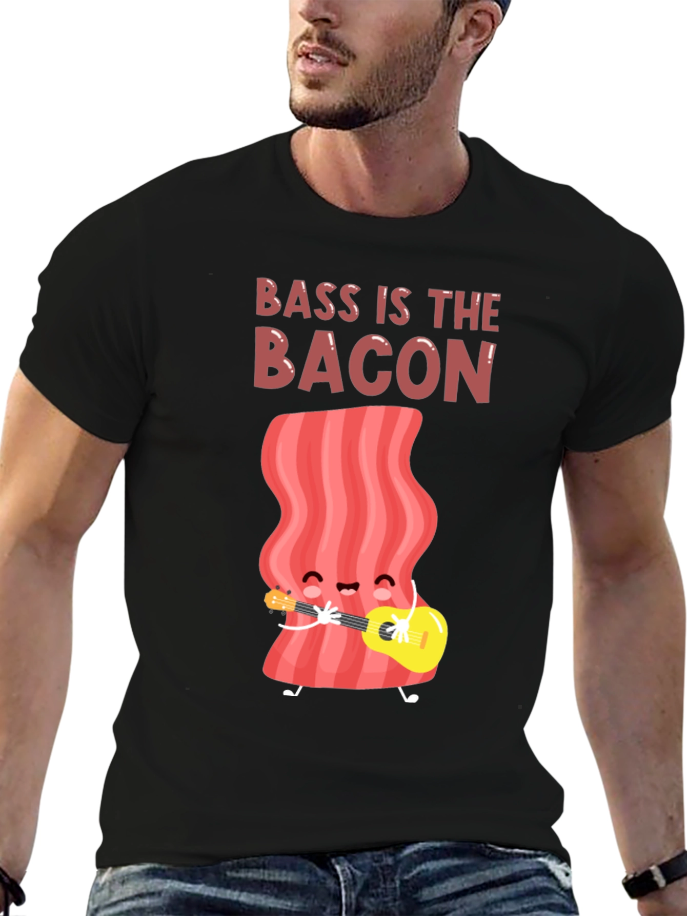 Bass is the Bacon Graphic T-Shirt