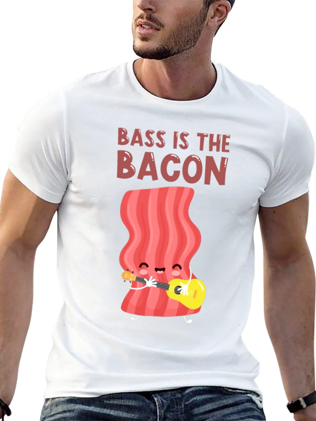 Bass is the Bacon Graphic T-Shirt
