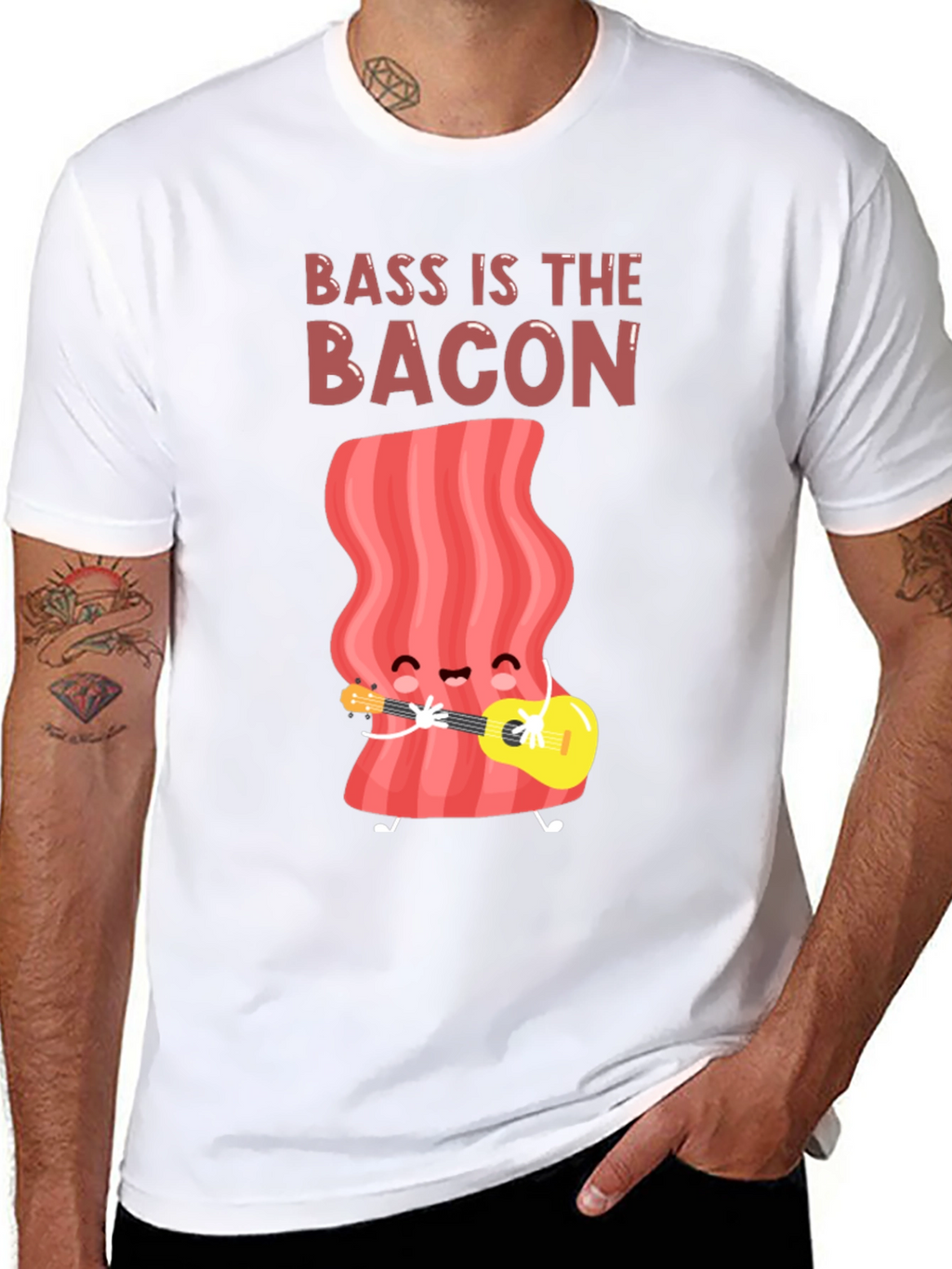 Bass is the Bacon Graphic T-Shirt