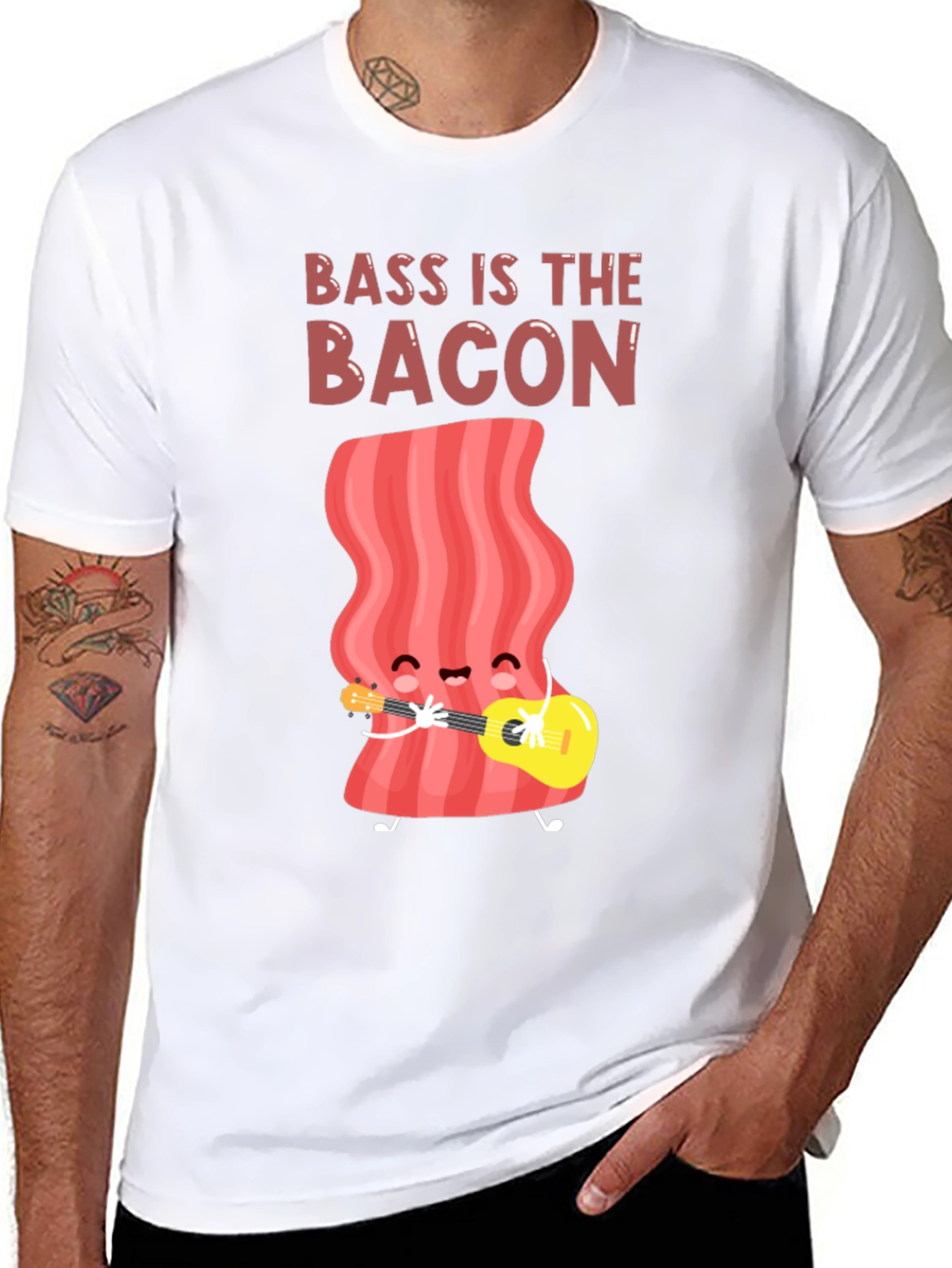 Bass is the Bacon Graphic T-Shirt