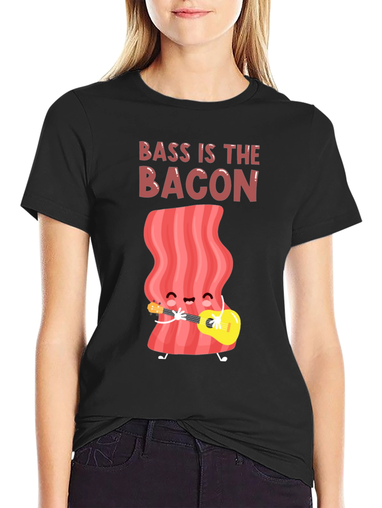 Bass is the Bacon Graphic T-Shirt