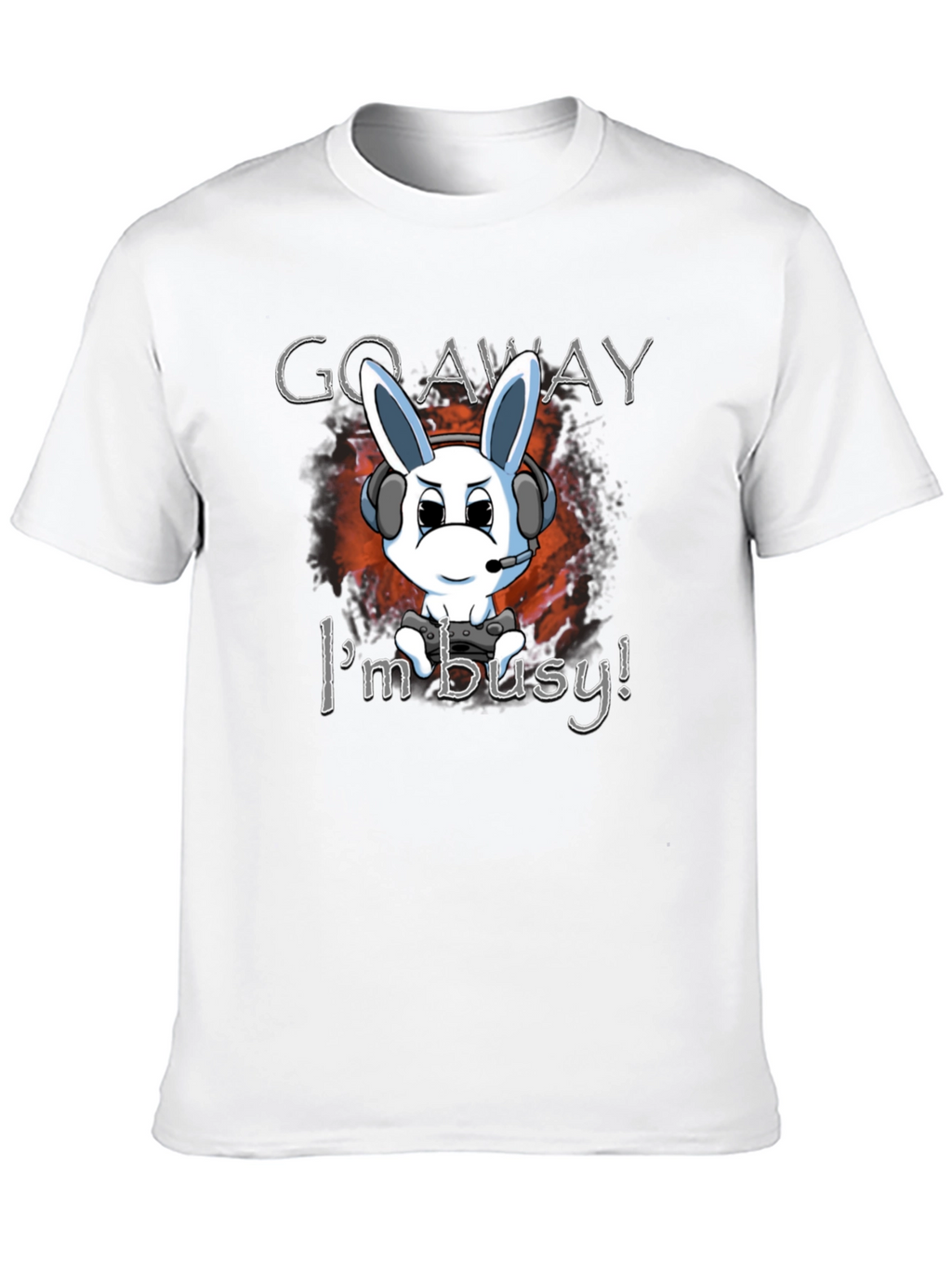 Gamer Bunny T-Shirt - Go Away Im Busy