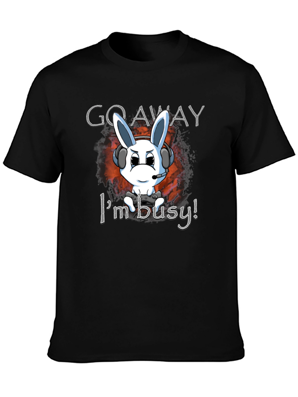 Gamer Bunny T-Shirt - Go Away Im Busy