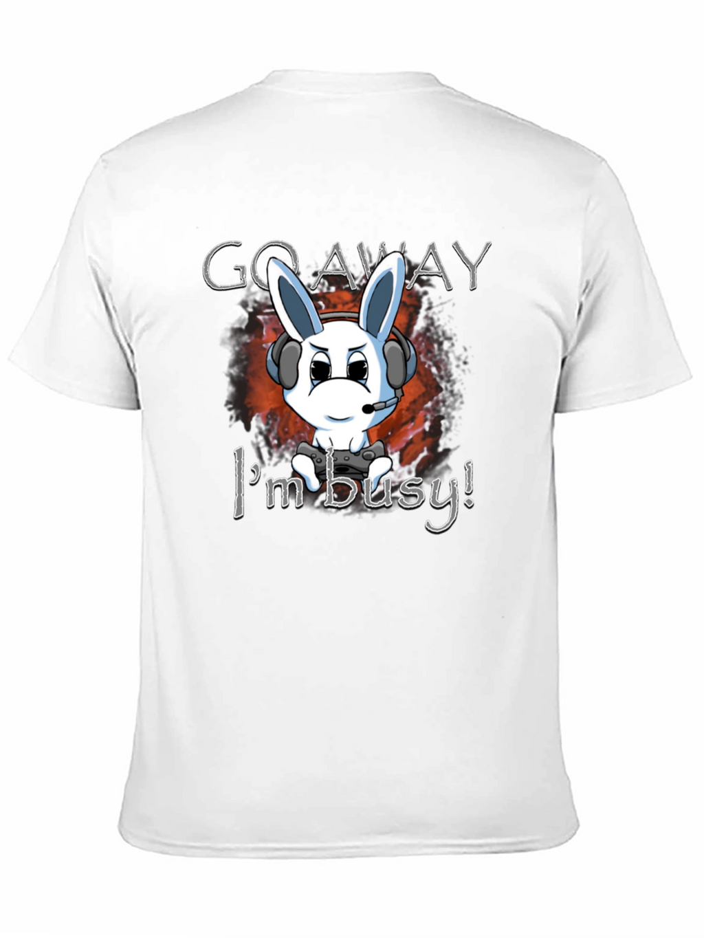 Gamer Bunny T-Shirt - Go Away Im Busy
