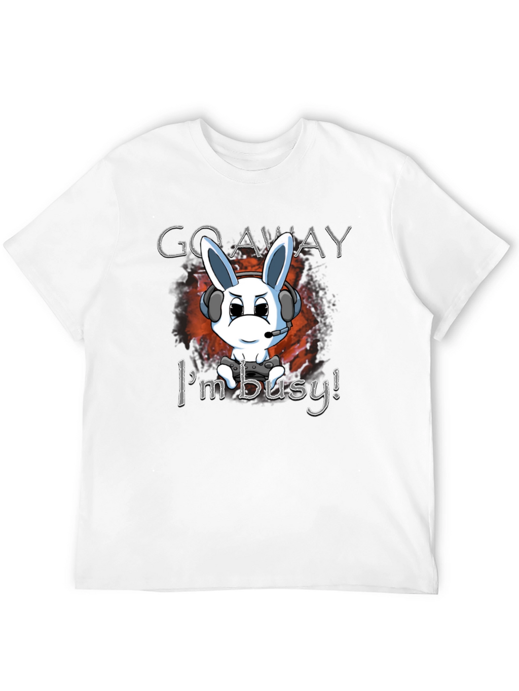 Gamer Bunny T-Shirt - Go Away Im Busy