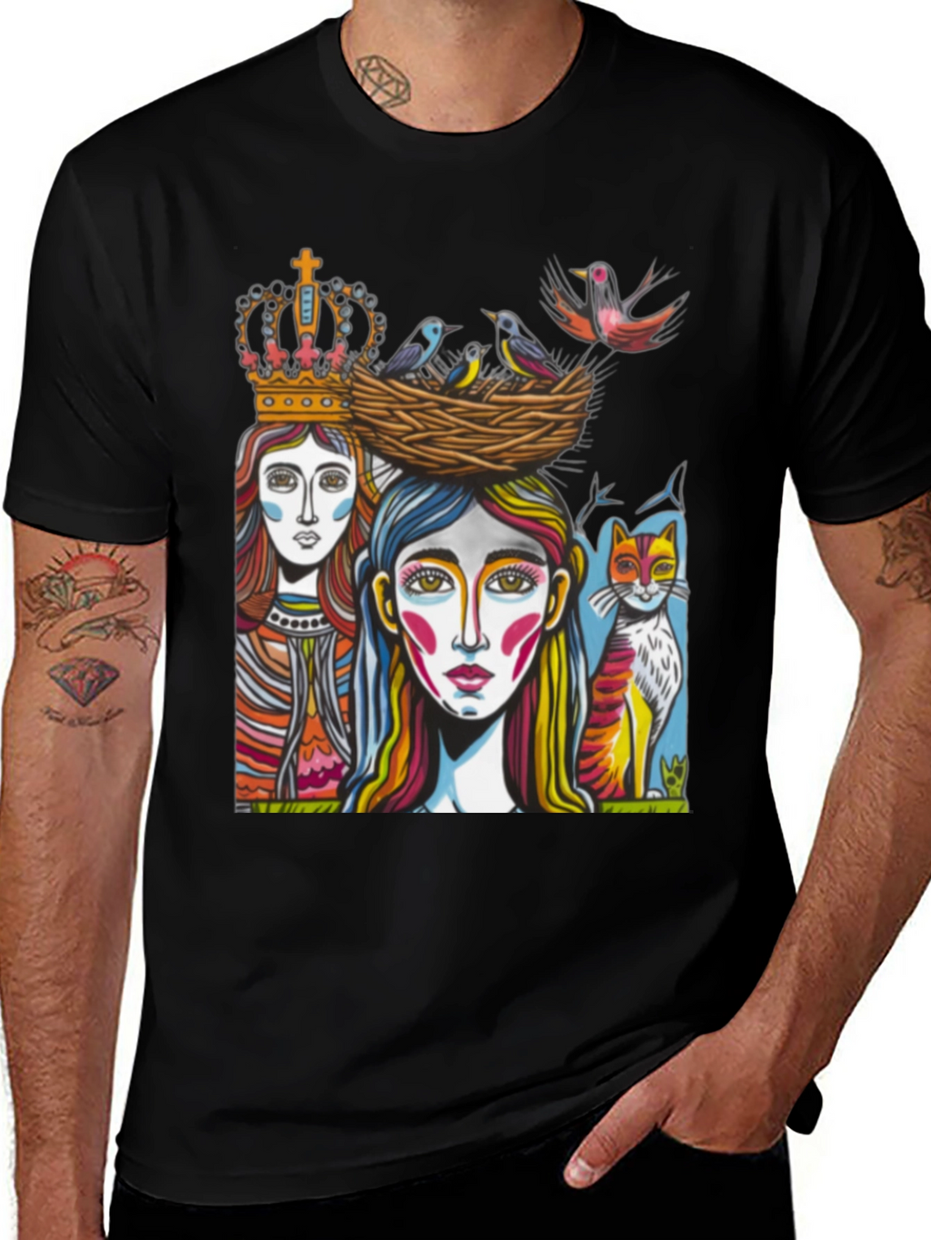 Artistic Graphic Tee - Unique Design