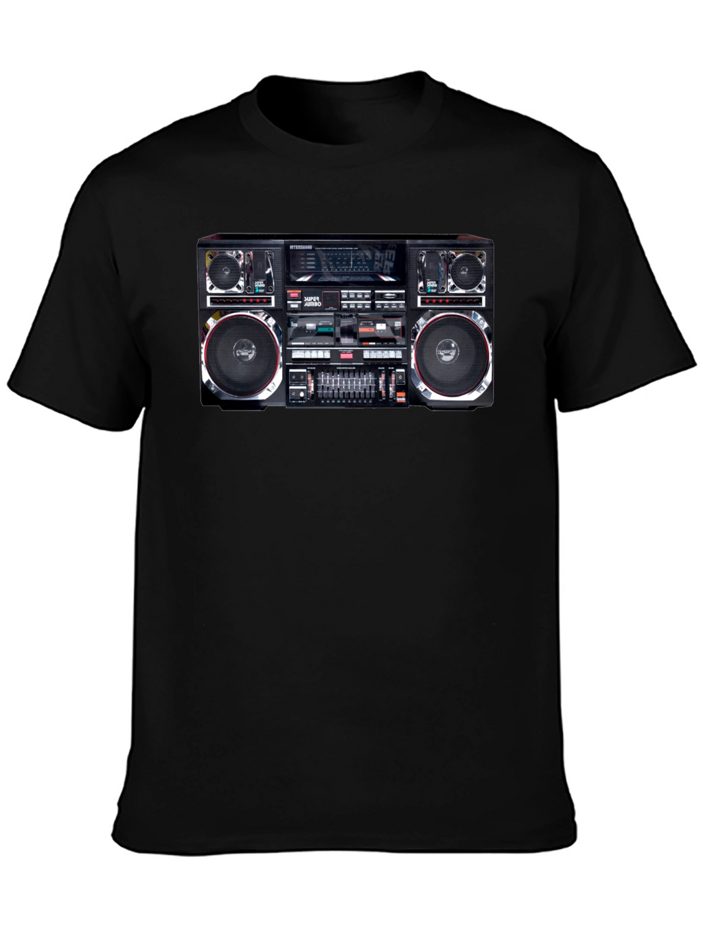 Retro Boombox Graphic T-Shirt - Classic 80s Style